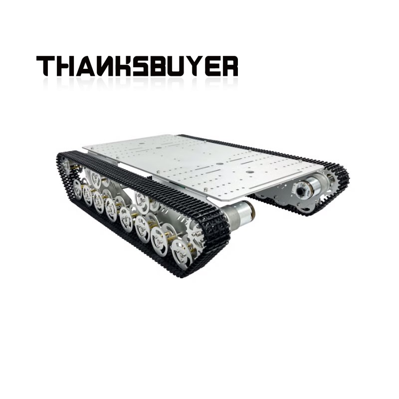 Tracked Robot Chassis - Thanksbuyer Silver/Black R3 T800S Chassis Robot