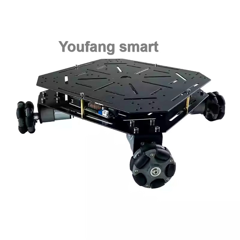 Ros Robot - Sasis Mobil Robot Omni Wheel 4WD