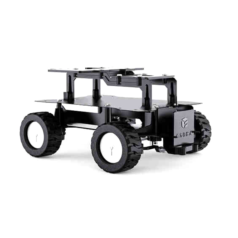 Tracked Robot Chassis - Mobil Robot Akrilik 4WD dengan Motor