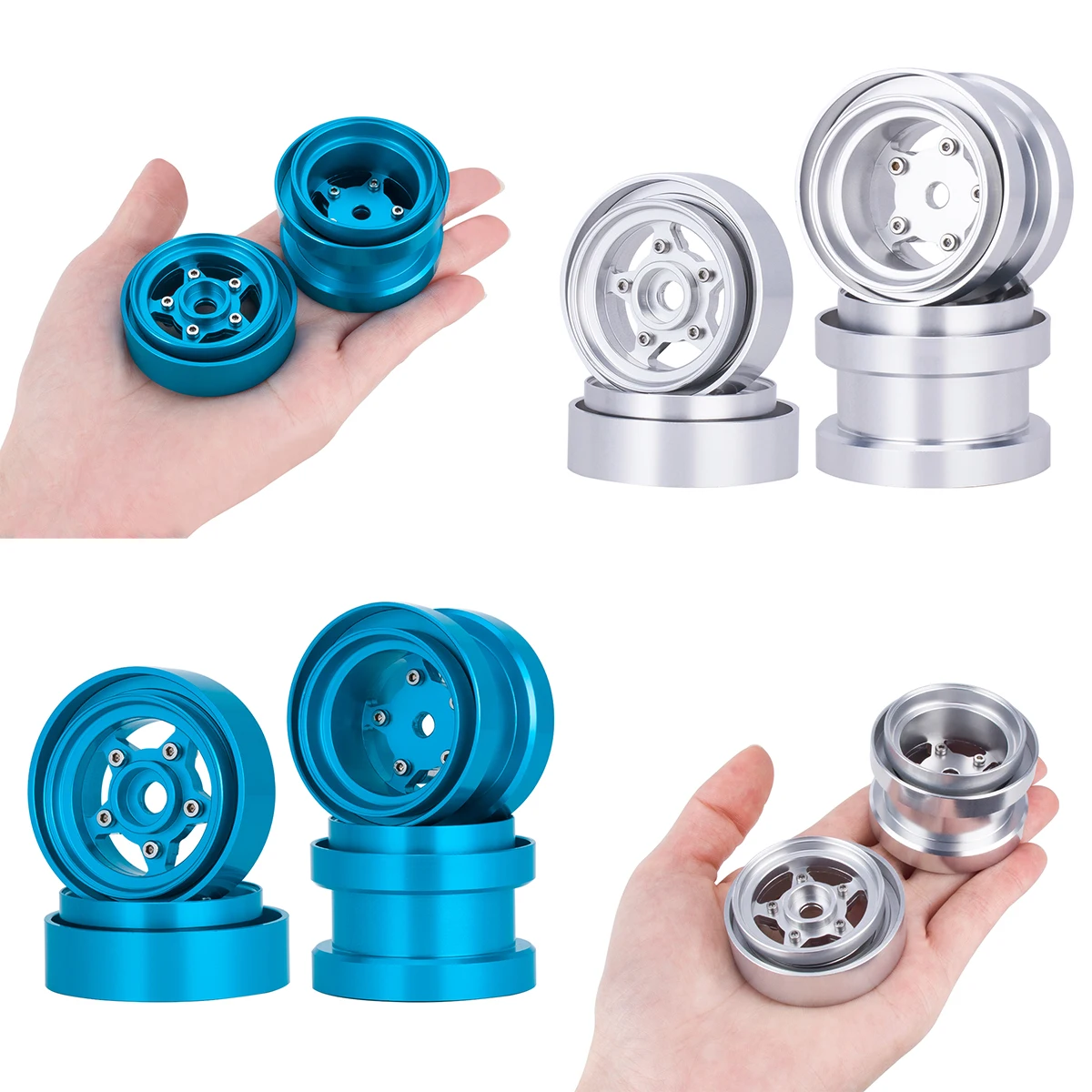 Robot Car Kit - Roda Beadlock Aluminium untuk Kit Peningkatan