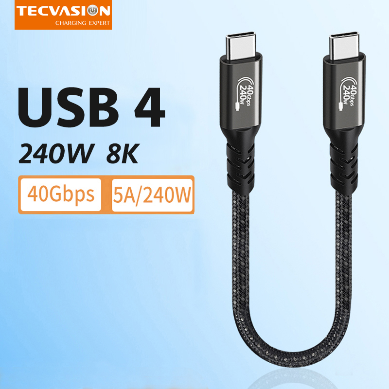 Kabel USB4 40Gbps 240W, kabel  - Ros Robot ulasan dan harga