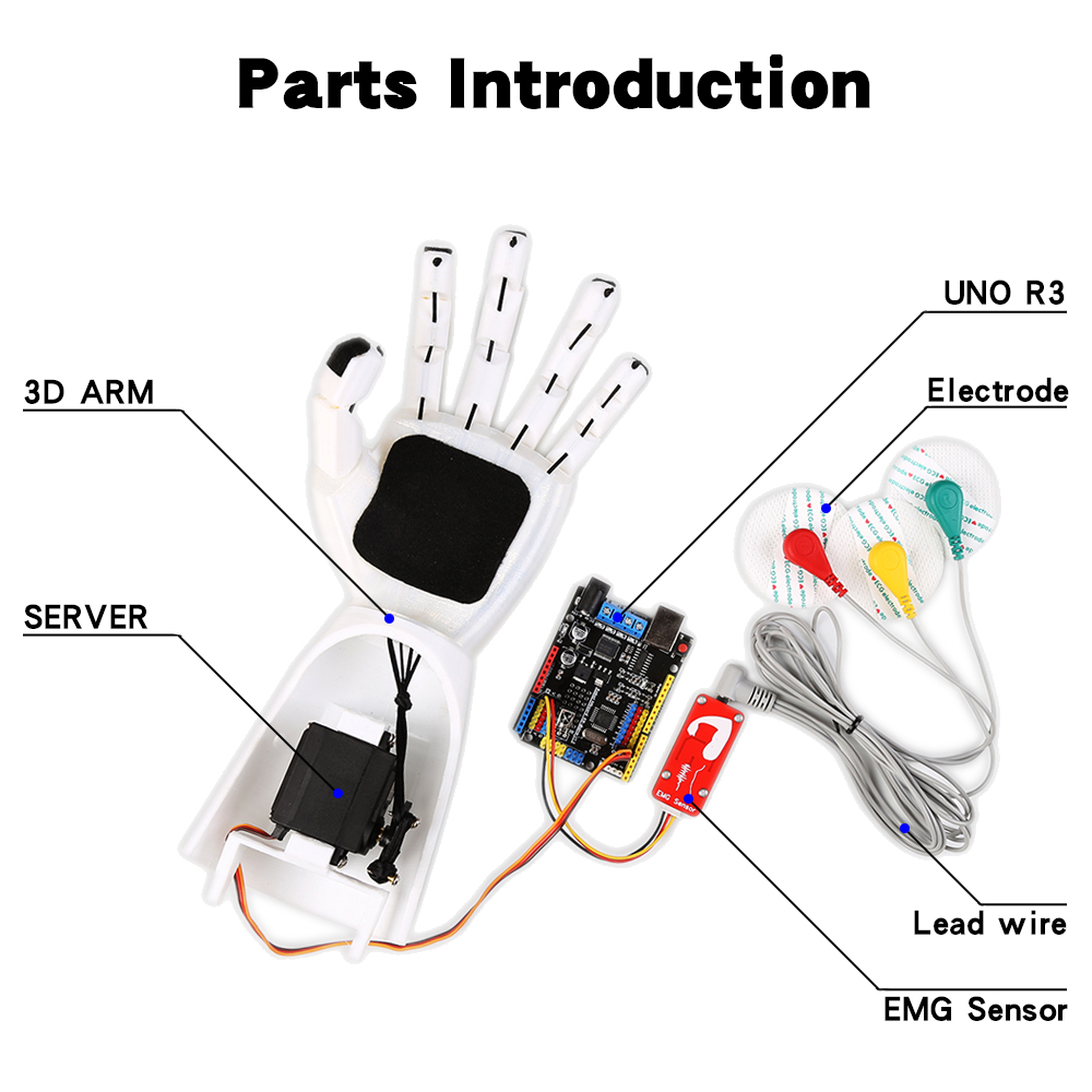 Sensor EMG lengan robot Sensor - Robot Arm Kit ulasan dan harga
