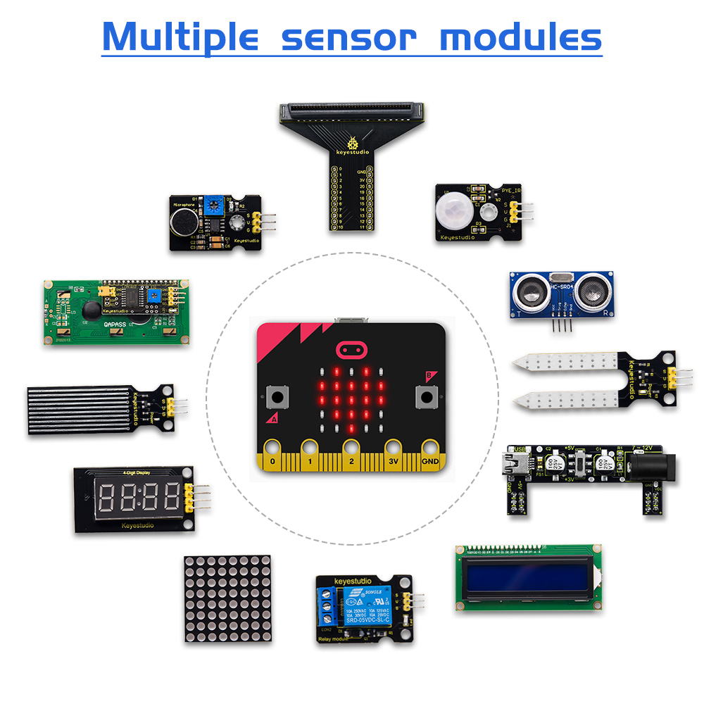 KEYESTUDIO Micro:bit V2 Kit pe - Microbit Robot ulasan dan harga