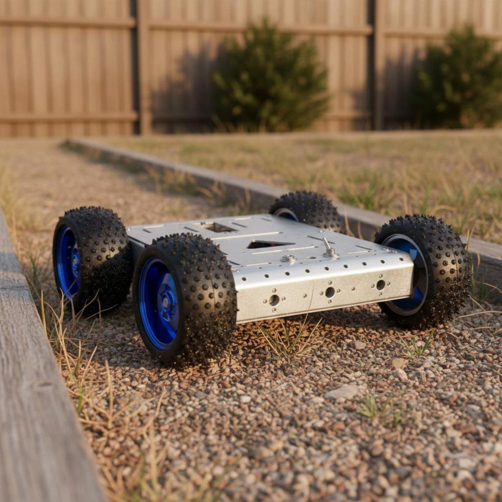 Rangka Mobil Cerdas 4WD, Rangk - Robot Chassis ulasan dan harga