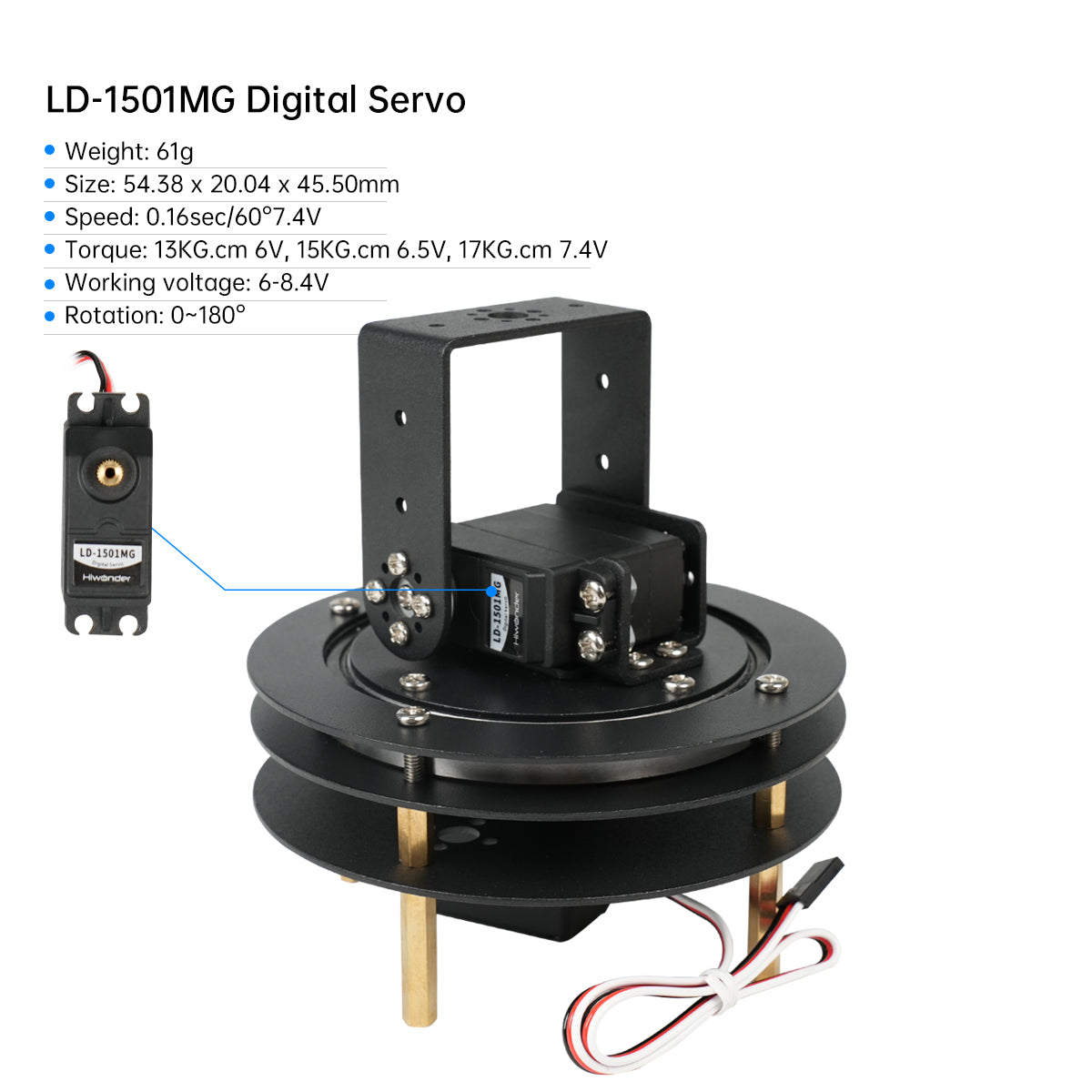 Kit Servo Digital Pan Tilt 2 D - Pan Tilt Bracket ulasan dan harga
