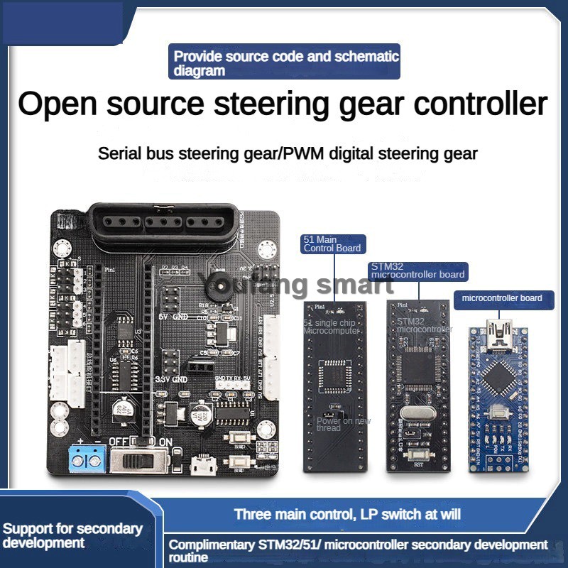 Pengontrol Servo PWM 6 Saluran - Robot Arm Kit ulasan dan harga