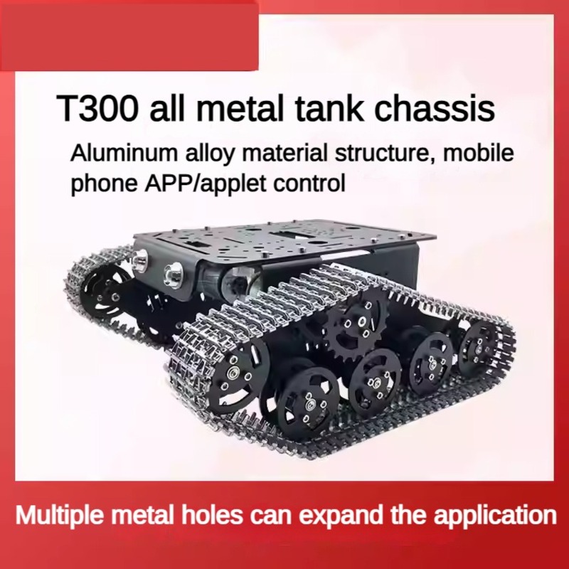 Rangka Tank 2WD dari Logam den - Tracked Robot Chassis ulasan dan harga