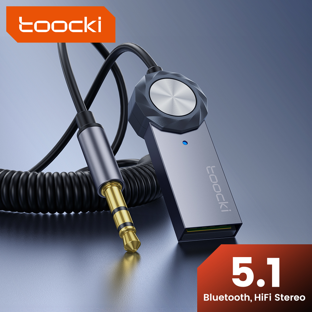 TOOCKI adaptor Aux Bluetooth 5 - Robot Bluetooth Car ulasan dan harga