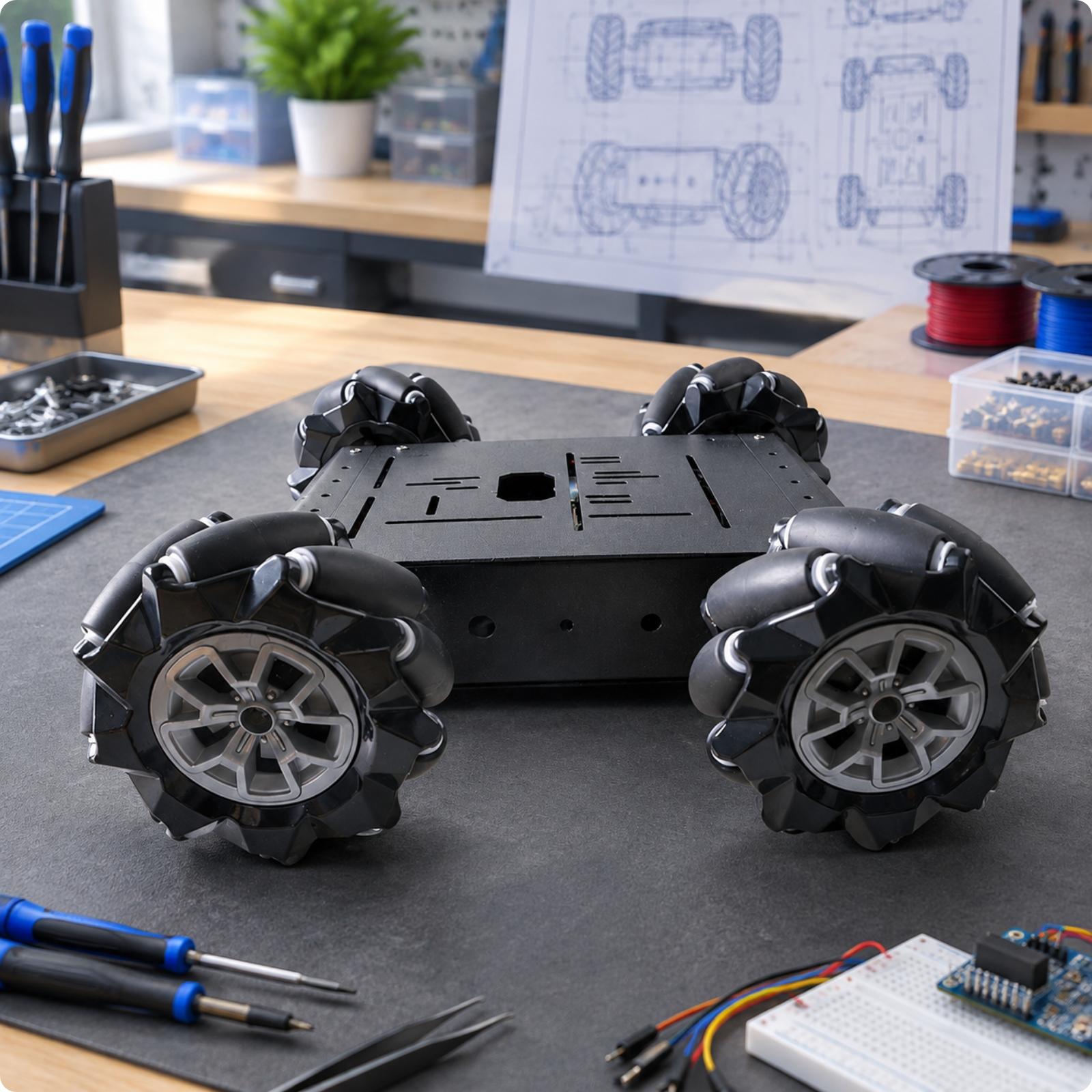 Rangka Sasis Mobil RC Multidir - Robot Chassis ulasan dan harga