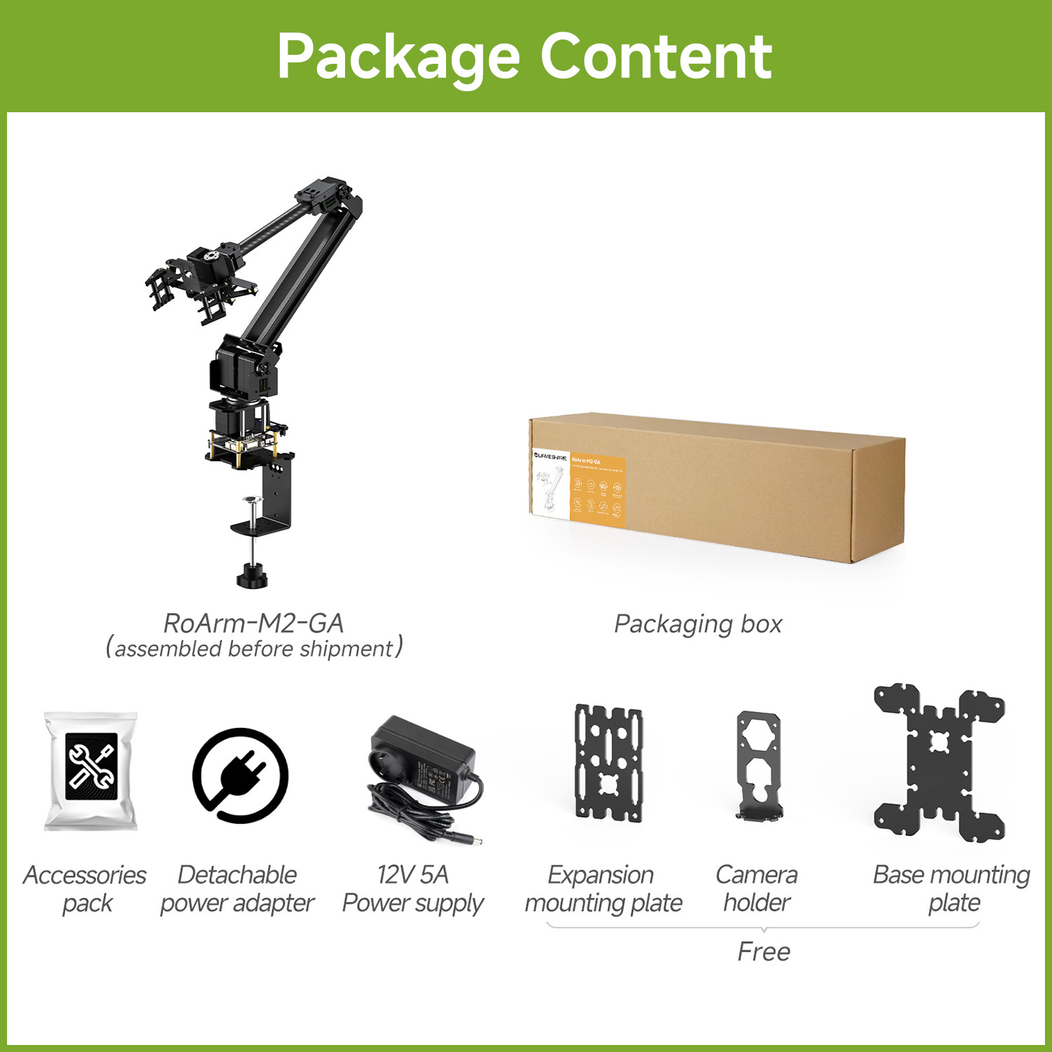 Waveshare 3+1 DOF Servo Bus Se - Robot Arm Kit ulasan dan harga