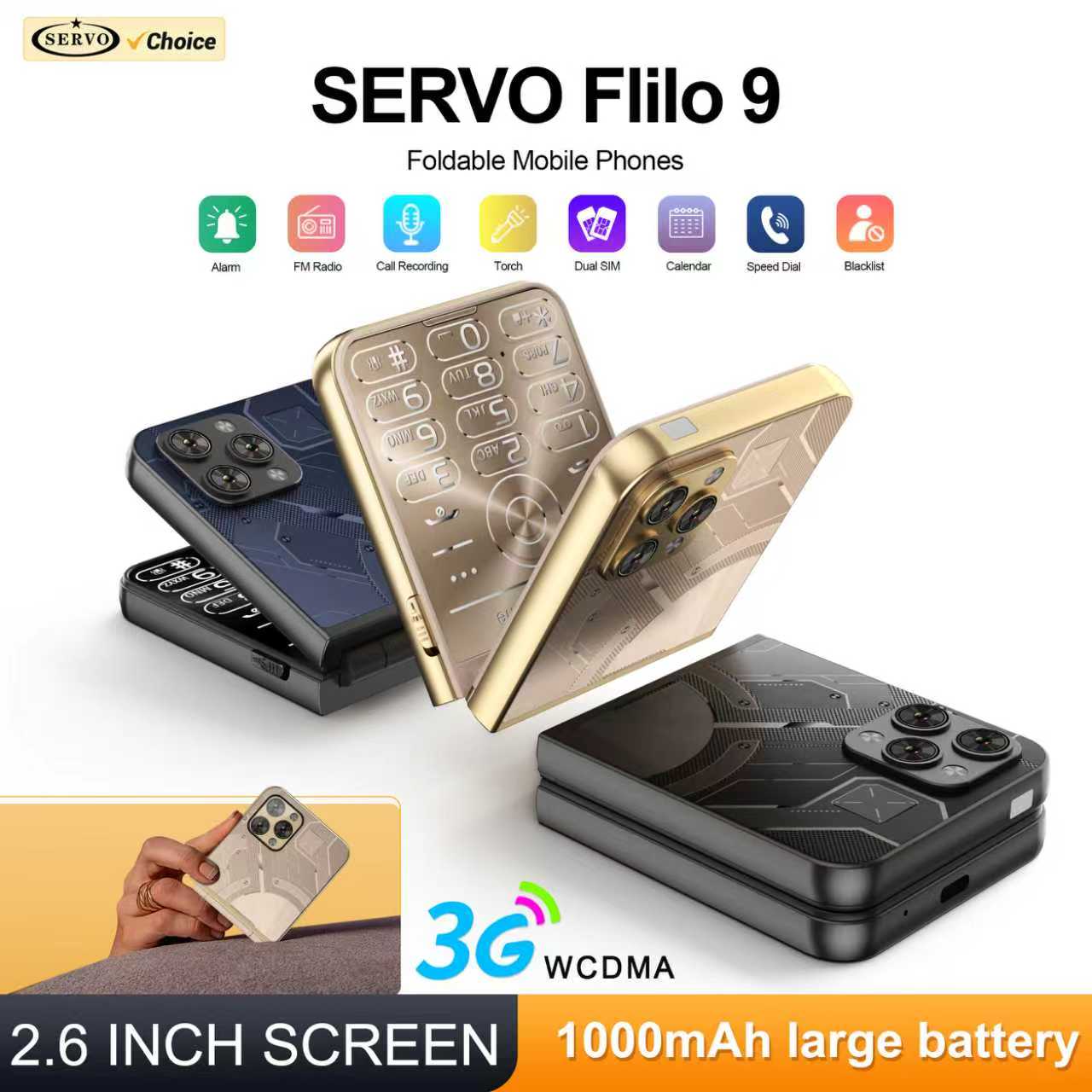 SERVO Flilo9 Ponsel Lipat 3G W - Servo Pan Tilt ulasan dan harga