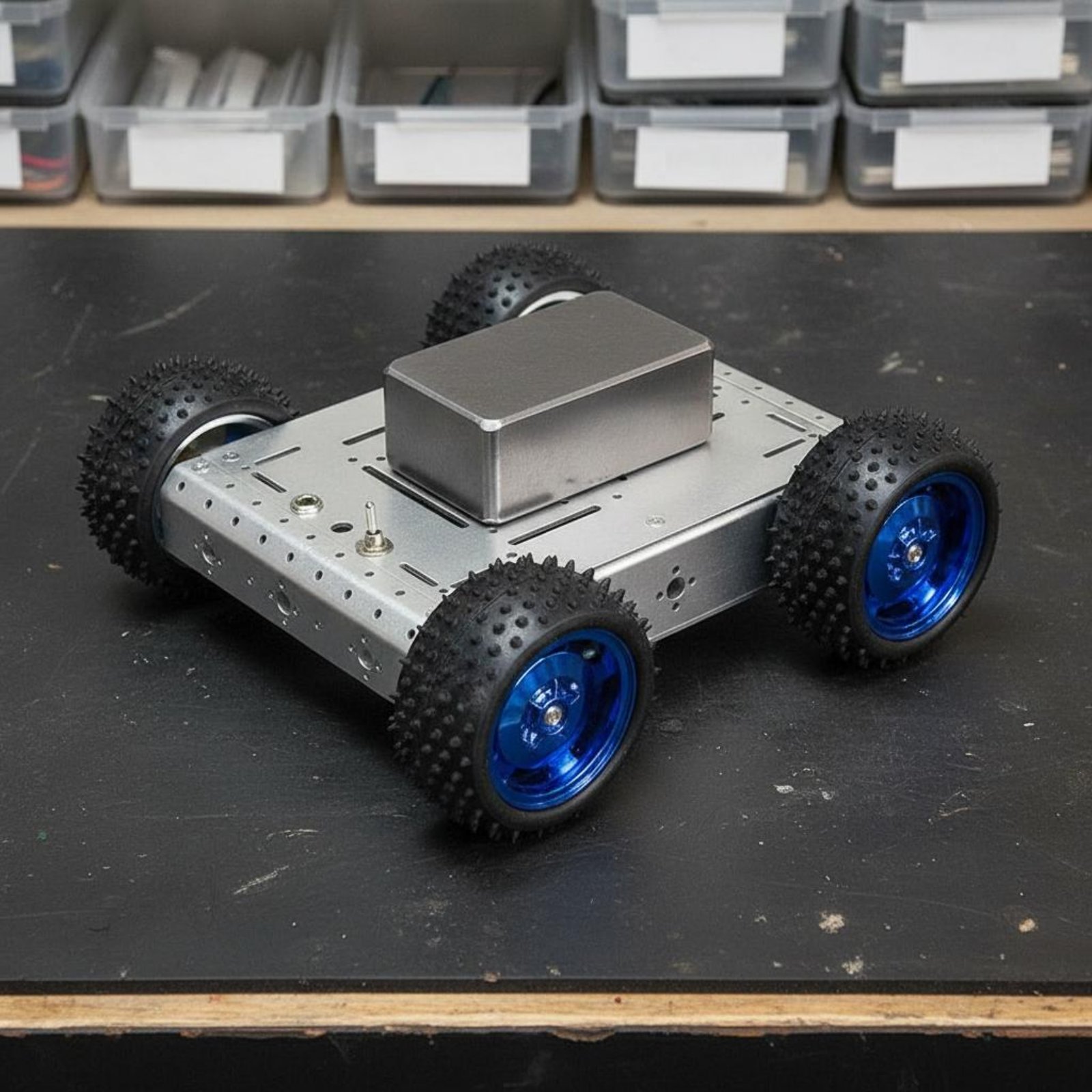 Sasis Mobil Pintar 4WD Kapasit - Robot Chassis ulasan dan harga