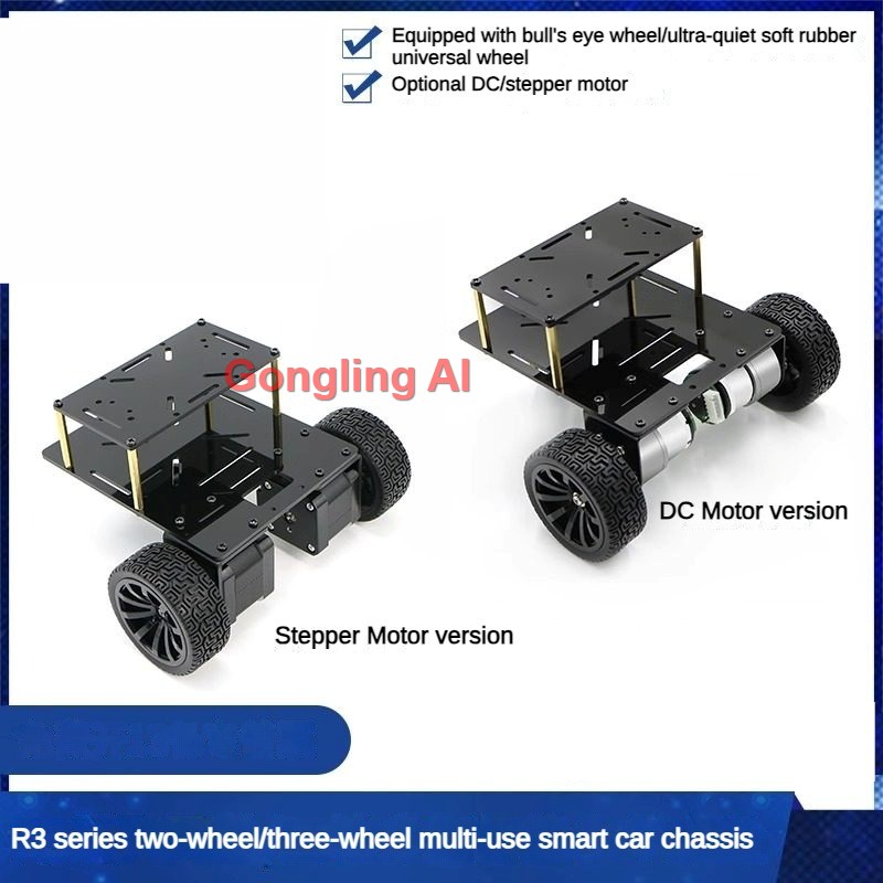 Mobil Robot 3WD dengan Motor D - Tracked Robot Chassis ulasan dan harga