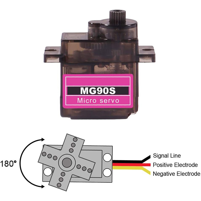 Servo MG90S 5/10/20/40Pcs Semu - Servo Sg90 ulasan dan harga