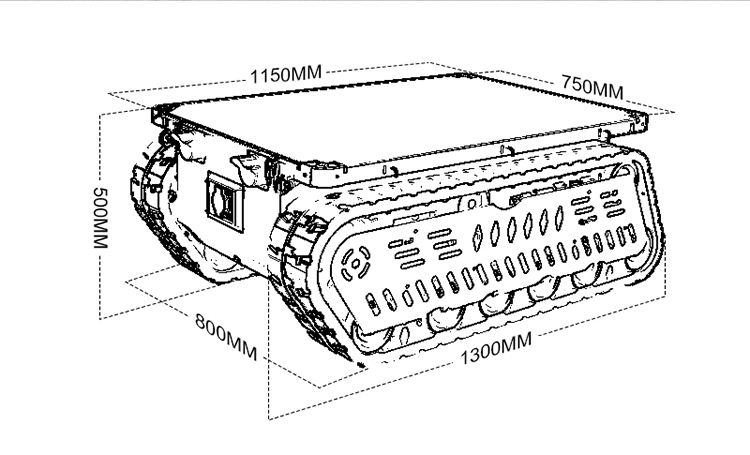 Platform Robot Sasis Tank Tuga - Robot Chassis ulasan dan harga