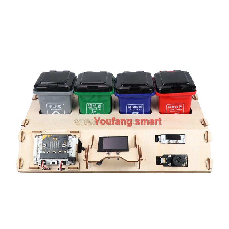 Limbah menyortir Kit Robot AI  - Microbit Robot ulasan dan harga