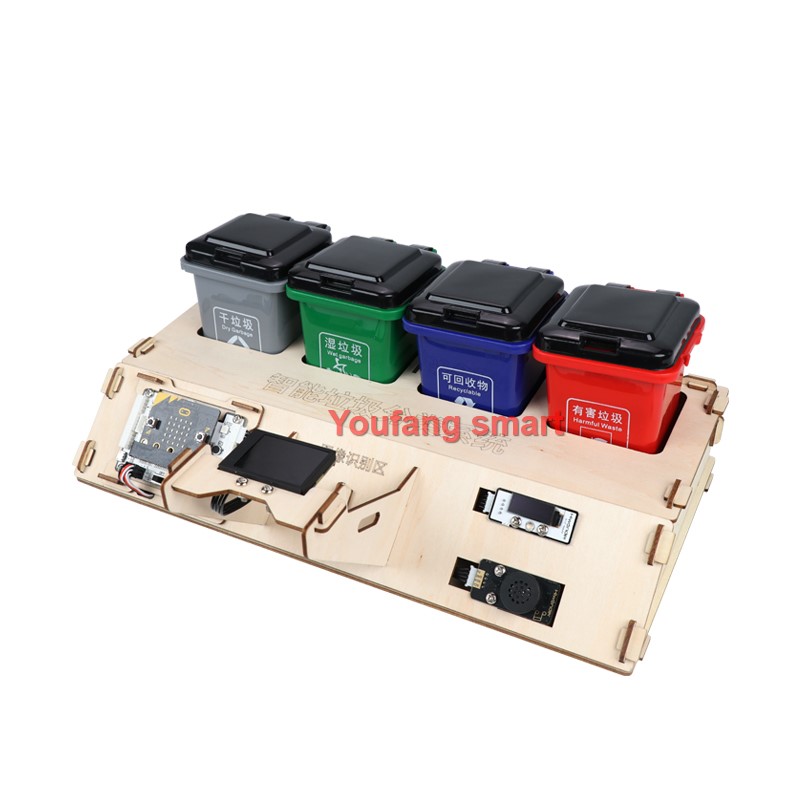 Limbah menyortir Kit Robot AI  - Microbit Robot ulasan dan harga